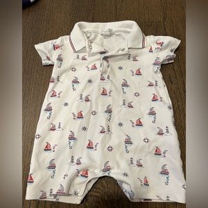 Kissy Kissy Collared Onesie